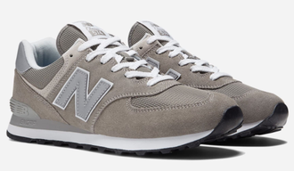 New Balance 574 Grey (Экозамша) сбоку