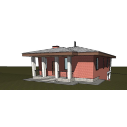 Двухэтажный дом с тремя спальнями 152м² (S100)