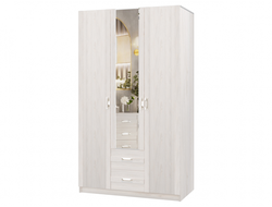 Спальня САБРИНА-2 - Шкаф ПШ-1 (1500) (зер. в комп) Ясень анкор светлый