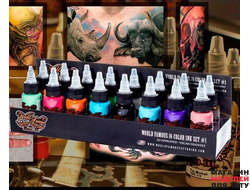 Краска World Famous Tattoo Ink World Famous 16 Color Ink Set #1 1 oz