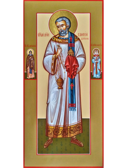 Елисей (Штольдер), Священномученик, диакон, новомученик. Рукописная мерная икона.