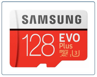 Карта памяти microSDXC UHS-I U3 SAMSUNG EVO PLUS 128 ГБ, 100 МБс, Class 10, MB-MC128HARU, + переходник SD