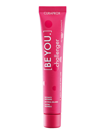 Зубная паста "BE YOU" Первооткрыватель со вкусом хурмы, можжевельника и специй гвоздики, Curaprox, 60 мл. (Красная)