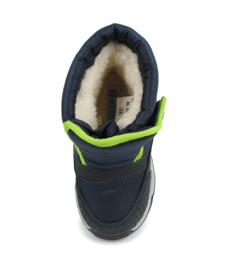 Ботинки "Антилопа" синий/зелёный зимняя мембрана подклад - нат.шерсть  арт:5692  размеры: