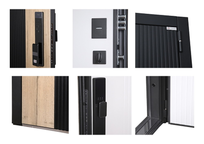 Стальная дверь   Конструктор (биометрический замок Smart lock Y23)