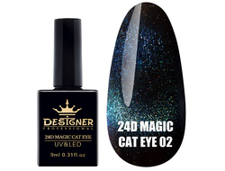 DESIGNER ГЕЛЬ-ЛАК КОШАЧИЙ ГЛАЗ 24D / 9ML(2)