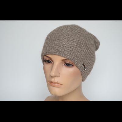 Женская шапка из альпака и шелка Vizio Италия 9015 CL бежевая