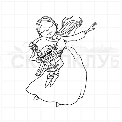 ФП штамп "Мари в танце"