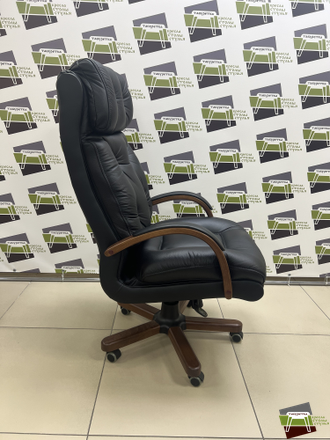 Кресло Sumon-XL, кожа/кож.зам черный