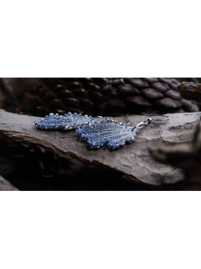 Серьги с крылышками "Фея Хрустальной Метели", праздничная коллекция