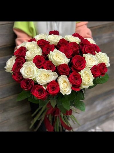 Микс из 35 роз