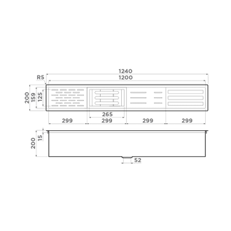 ВСТРАИВАЕМАЯ СУШКА ДЛЯ ПОСУДЫ DRY-01 IN (4999106) НЕРЖАВЕЮЩАЯ СТАЛЬ