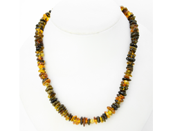 Бусы простые из темного янтаря