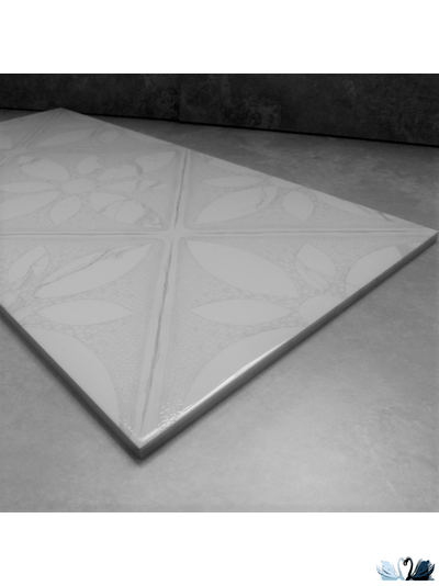 Плитка настенная Belani Alcazar Fresco Декор белый 30 х 60 см под мрамор, глянец Береза керамика