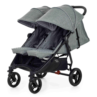 Коляска прогулочная для двойни Valco Baby Slim Twin Grey Marle