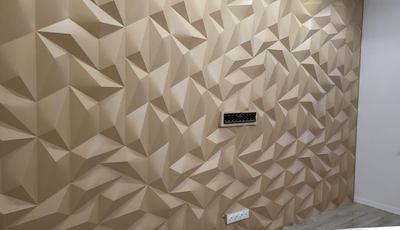 Гипсовая 3D панель "Трапеция" (монтаж в Москве)