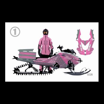 Наклейки на снегоход GEN4 G4 SKI DOO summit 2017 - 2021 #3228