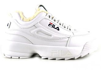 Fila Disruptor 2 Белые с мехом (36-45)