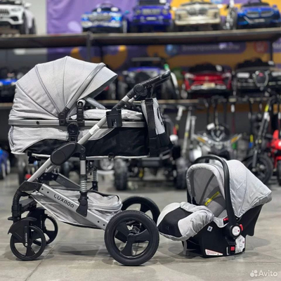 Детская коляска 3 в 1 Luxmom 558 Серый