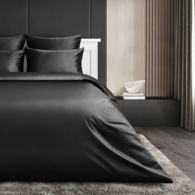 Комплект постельного белья  Diamond Икра (черный)