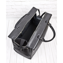 Кожаный саквояж Veano Premium black (арт. 4004-51)