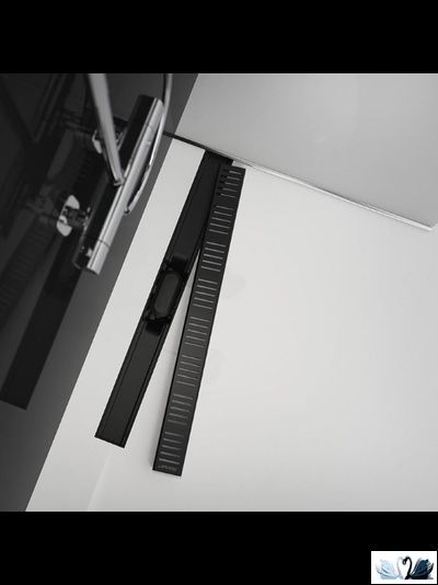 Лоток для душа Alcadrain APZ10BLACK-950 желоб в комплекте с решеткой, черный матовый