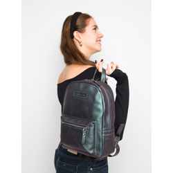 Женский кожаный рюкзак Anzolla Premium northern lights 
(арт. 3040-57)