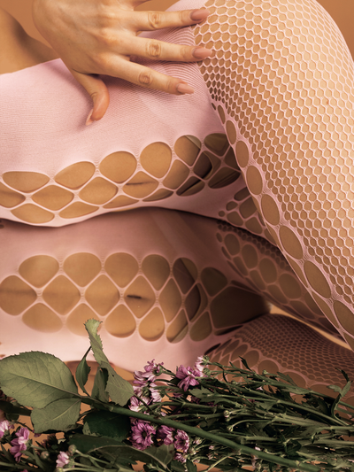 06729S/XXL Розовый боди-комбинезон с вырезами (Impulse) LeFrivole