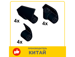 !АНАЛОГ! Комплект панелей 2387 2389 89679 АНАЛОГ LEGO Technic 12 шт., Black (AN TP3 0) / 12 шт.