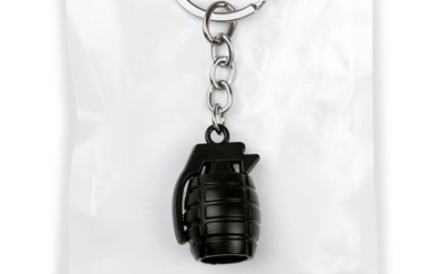 Брелок «ГРАНАТА», металл ЧЁРНЫЙ