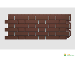 Панель фасадная FLEMISH коричневый 1095х420 мм, (0,46м2)