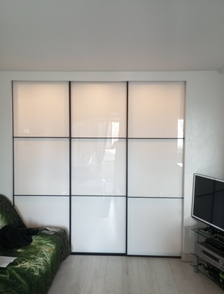 перегородка с заходом в стены.