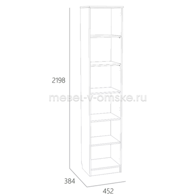 Шкаф для посуды Оливия - 040.43Х
