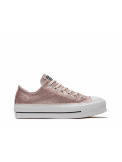 Кеды Converse All Star Lift Glitter Shine розовые блестящие на платформе 569378C