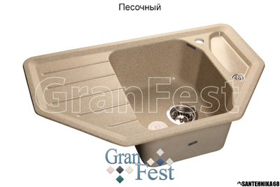 Керамическая мойка GRANFEST GF-C800E