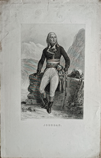 "Французский фермер и жена фермера" литография акварель Людвиг Шнайдер / Winckelmann & Söhne 1844 год