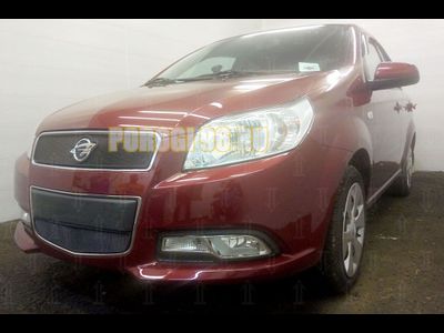 Защита радиатора Ravon Nexia R3 2016- black верх