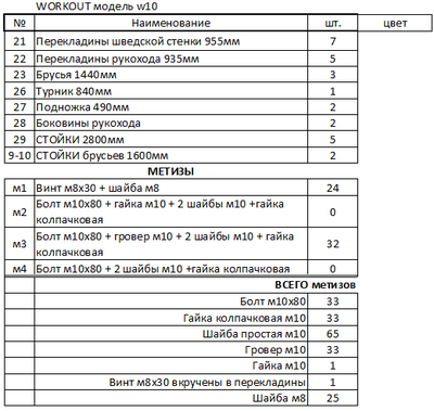 Workout площадка w10