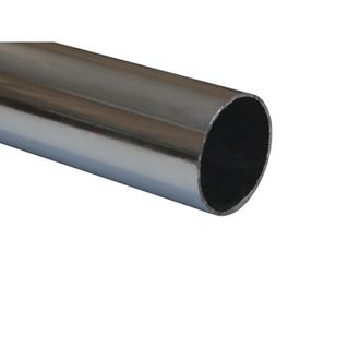 Труба круглая d25 мм х 3000 х 0,6 мм сталь, хром