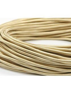 Провод декоративный ПДК 2*0,75 Песочный шёлк
