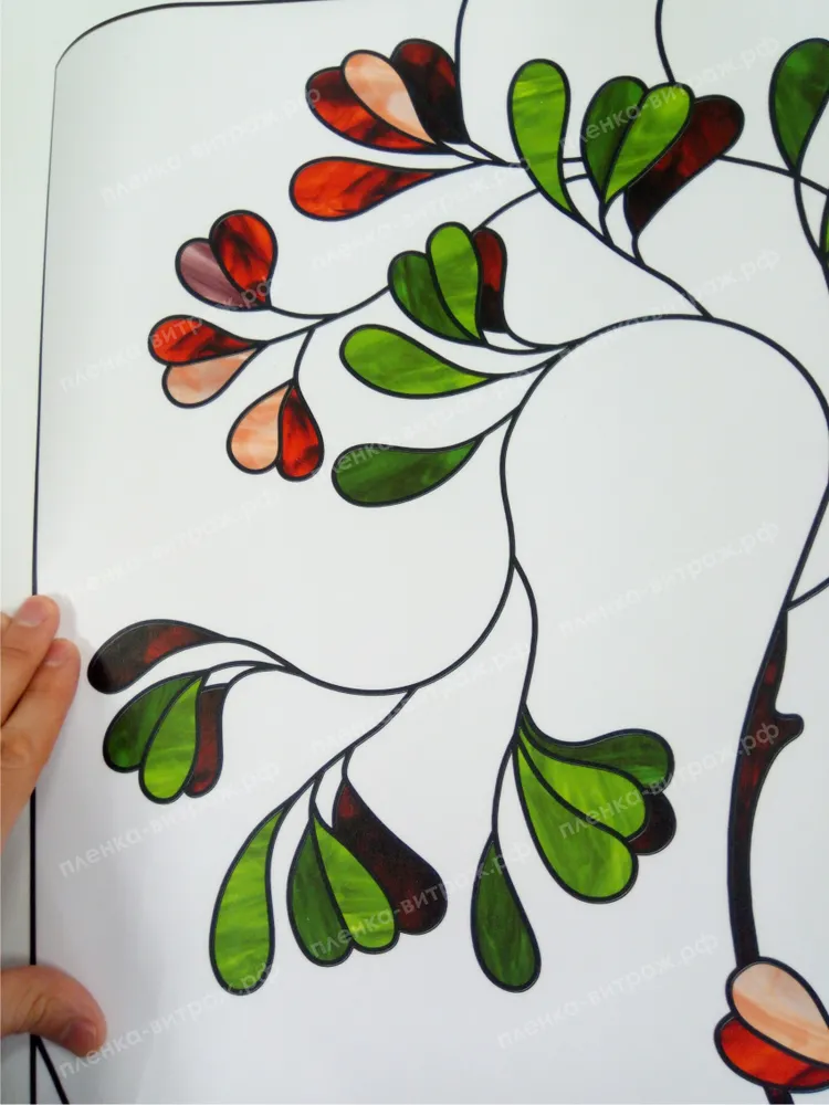 Витражная пленка фрагмент витражного рисунка