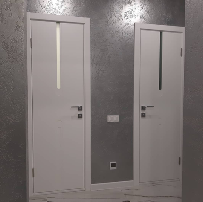 PORTE RICHI (Беларусь). ЛОГИКА, МОДЕЛЬ LX413, ЭМАЛЬ БЕЛАЯ. ВСТАВКА СТЕКЛО МАТОВОЕ