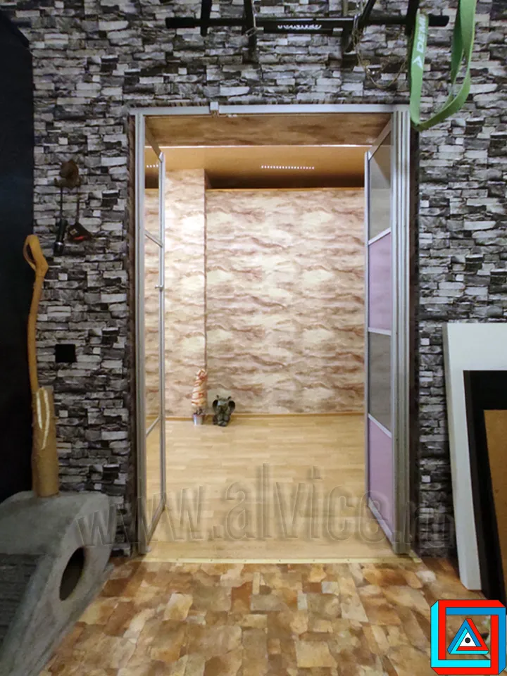 Максимально проход "в свету" при сложенных створках