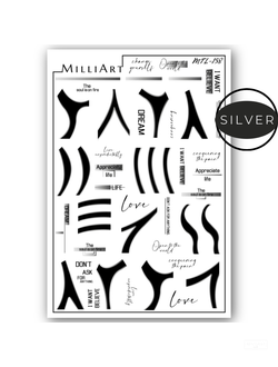 Слайдер-дизайн MilliArt Nails Металл MTL-158