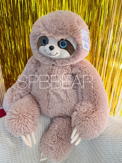 Плюшевый ленивец 100 см кремовый