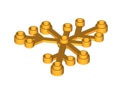 Plant Leaves 6 x 5, Bright Light Orange (2417 / 6273388)