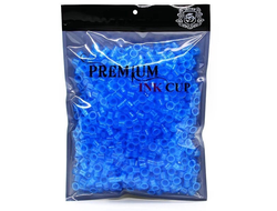 Колпачки под тату краску Premium ink cup 12мм blue (500 шт)