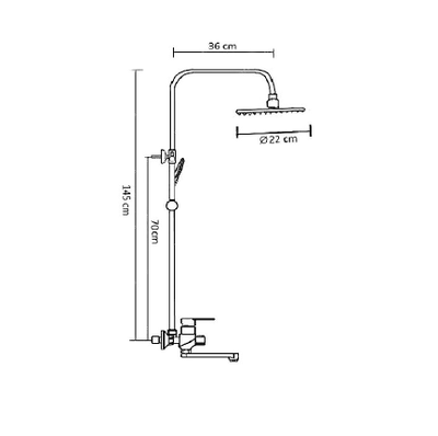 Гарнитуры для ванны и душа FRAP F2441