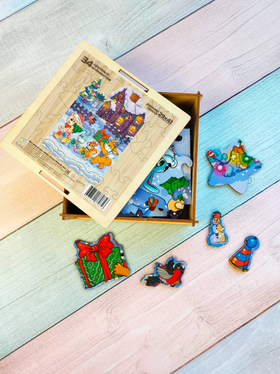 Фигурный пазл MAXI "Скоро Новый Год"