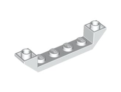 Slope, Inverted 45 6 x 1 Double with 1 x 4 Cutout, White (52501 / 4259937)